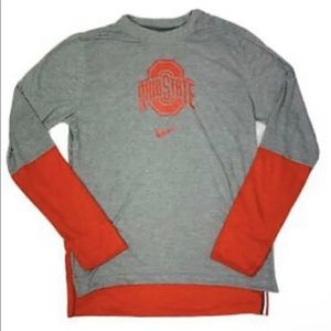 Nike THE Ohio State Buckeyes DriFit NCAA Long Sleeve Shirt Men Sz Sm $70 MSRP
